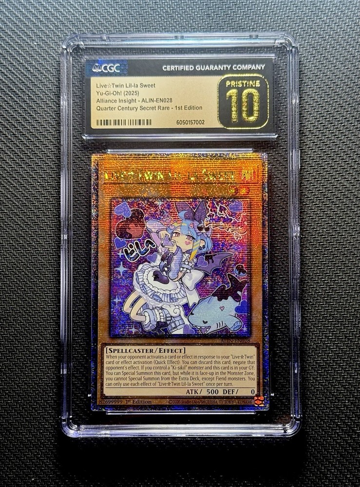 Live Twin Lil-la Sweet ALIN-EN028 CGC Graded Pristine 10 YuGiOh Card
