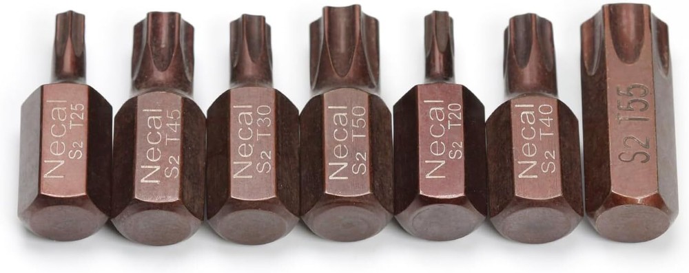 Utoolmart 7pc Torx Screwdriver Bit Set T20-T55 6 Point Bits