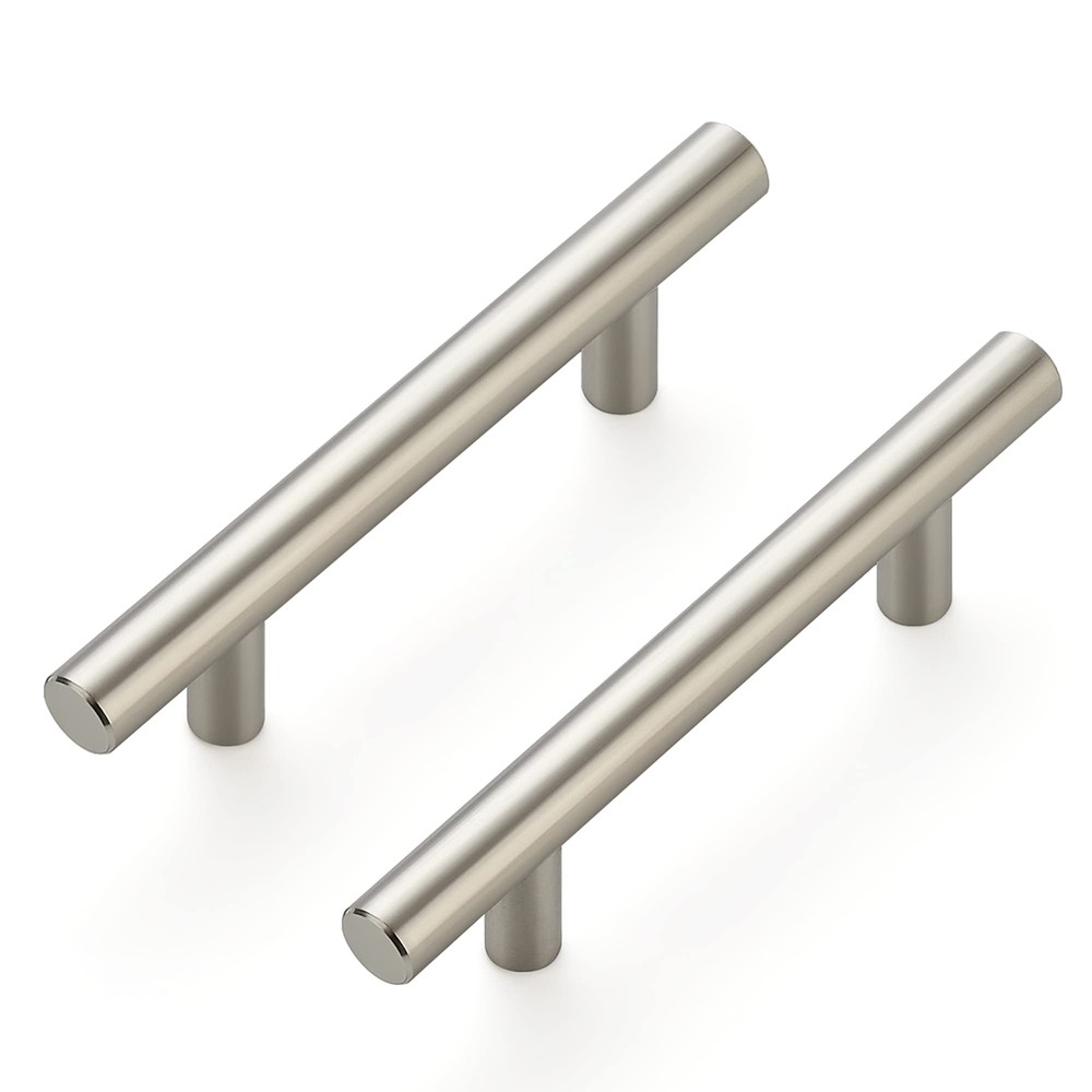 10 Pack 5 Inch Brushed Nickel Cabinet Pulls Stainless Steel Kitchen Handles Modern Hardware