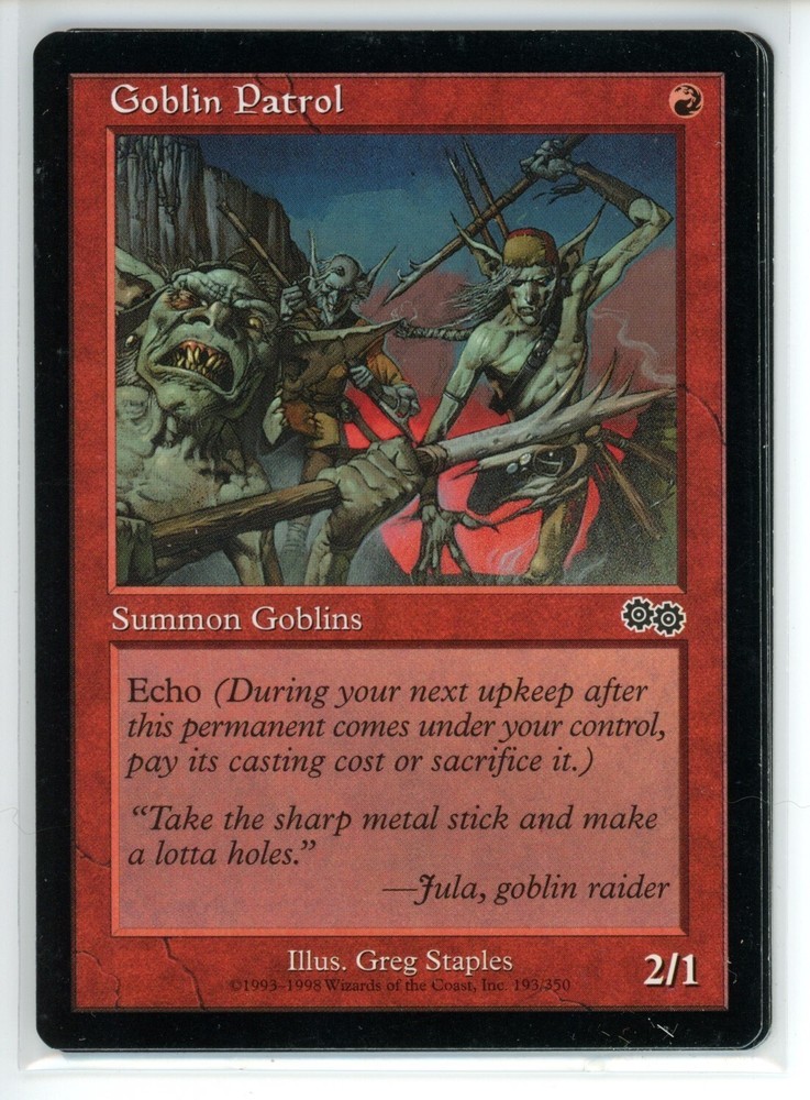GOBLIN PATROL Urza's Saga #193 USG(LP)(MTG)