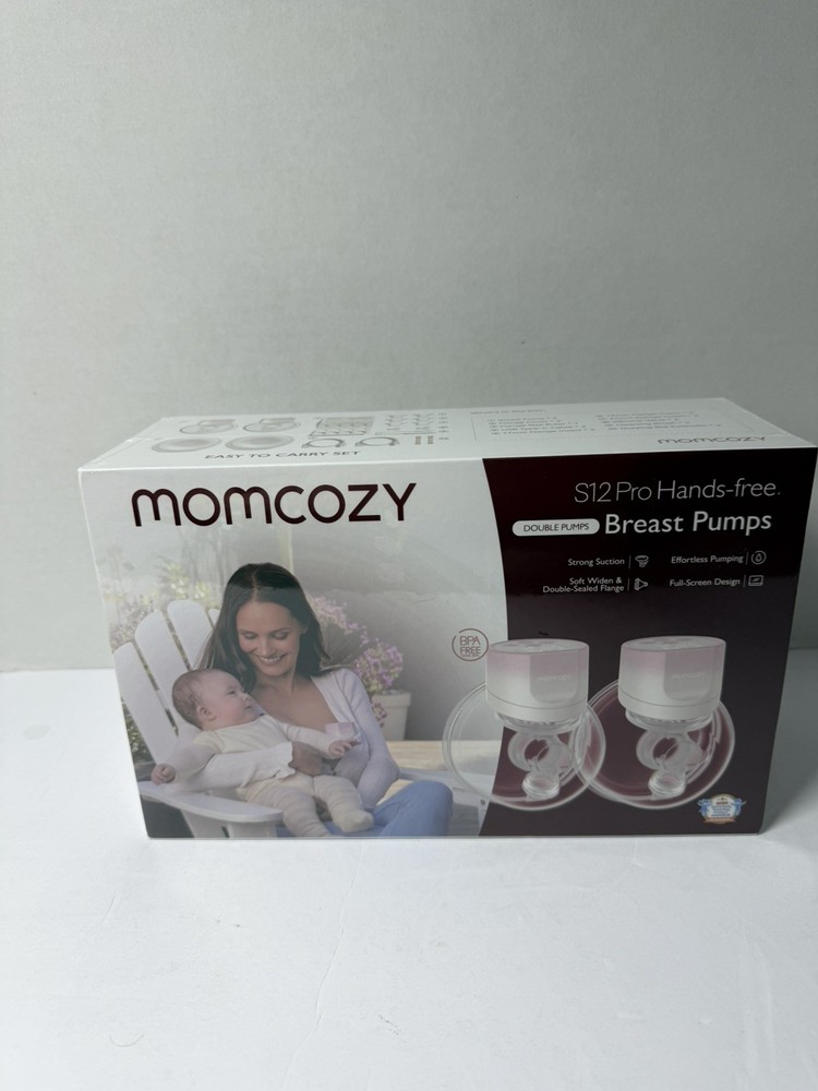 MOMCOZY S12 Hands-Free Wearable Double Electric Breast Pump NEW SEALED