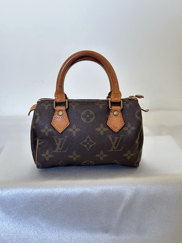 Vintage Louis Vuitton Monogram Mini Speedy With Vachetta Leather