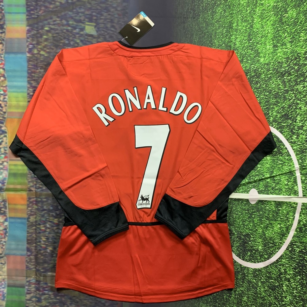 Cristiano Ronaldo Manchester United Long Sleeve Jersey 2002/2004 - Mens Large