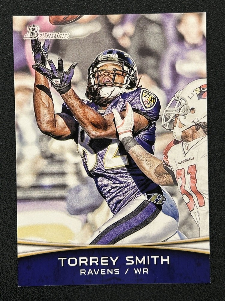 2012 Bowman #62 Torrey Smith Baltimore Ravens Maryland Terps