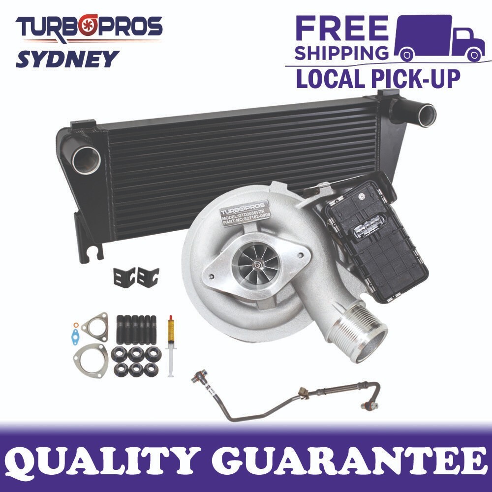 Upgrade Turbo + 70mm Intercooler + Oil Feed Pipe For Ford Everest 3.2L 2015-