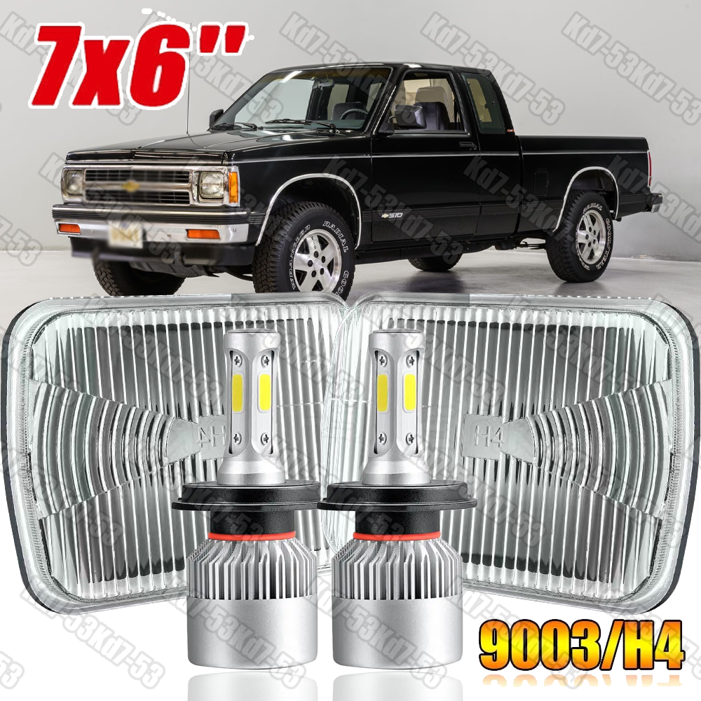 5x7 7x6 LED Headlight Hi Low Beam DRL for 1982-1993 Chevy S10 Pickup DOT Approved