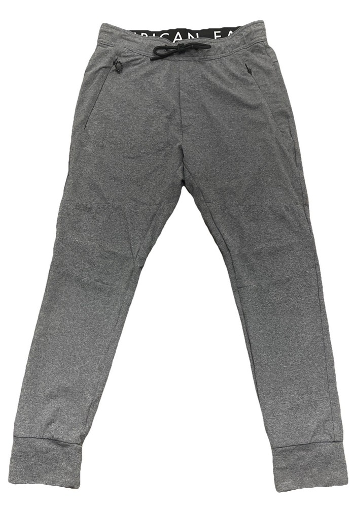 American Eagle Outfitters Men's Jogger Sweatpants Size S Gray, DrawstringPockets