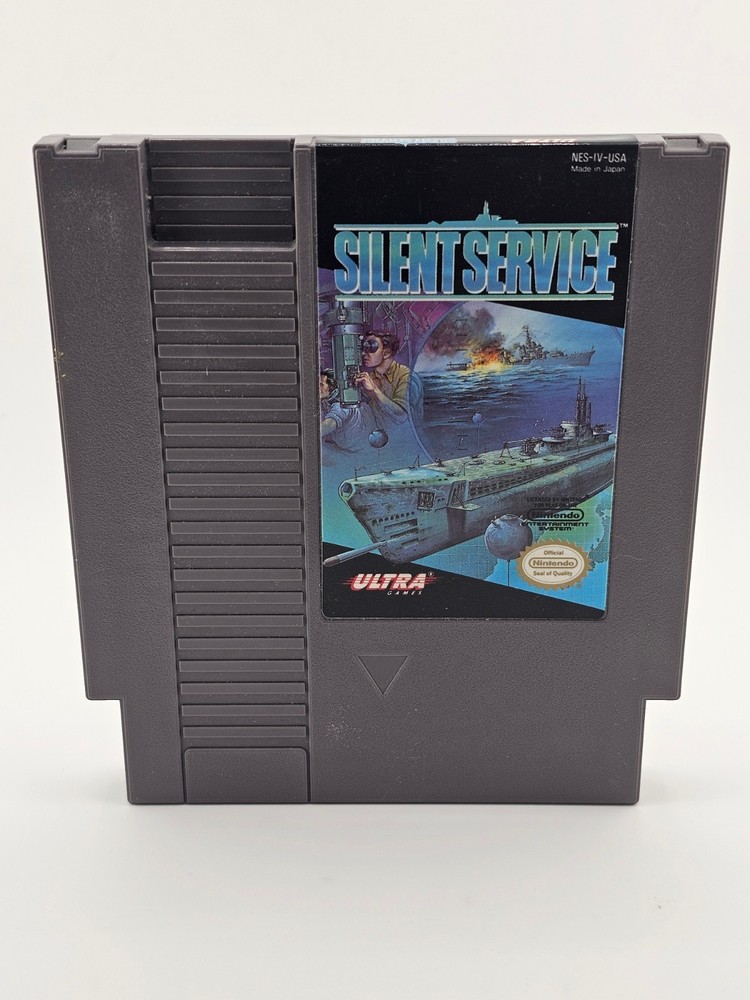 Nintendo NES Silent Service Cartridge Only Cleaned Tested