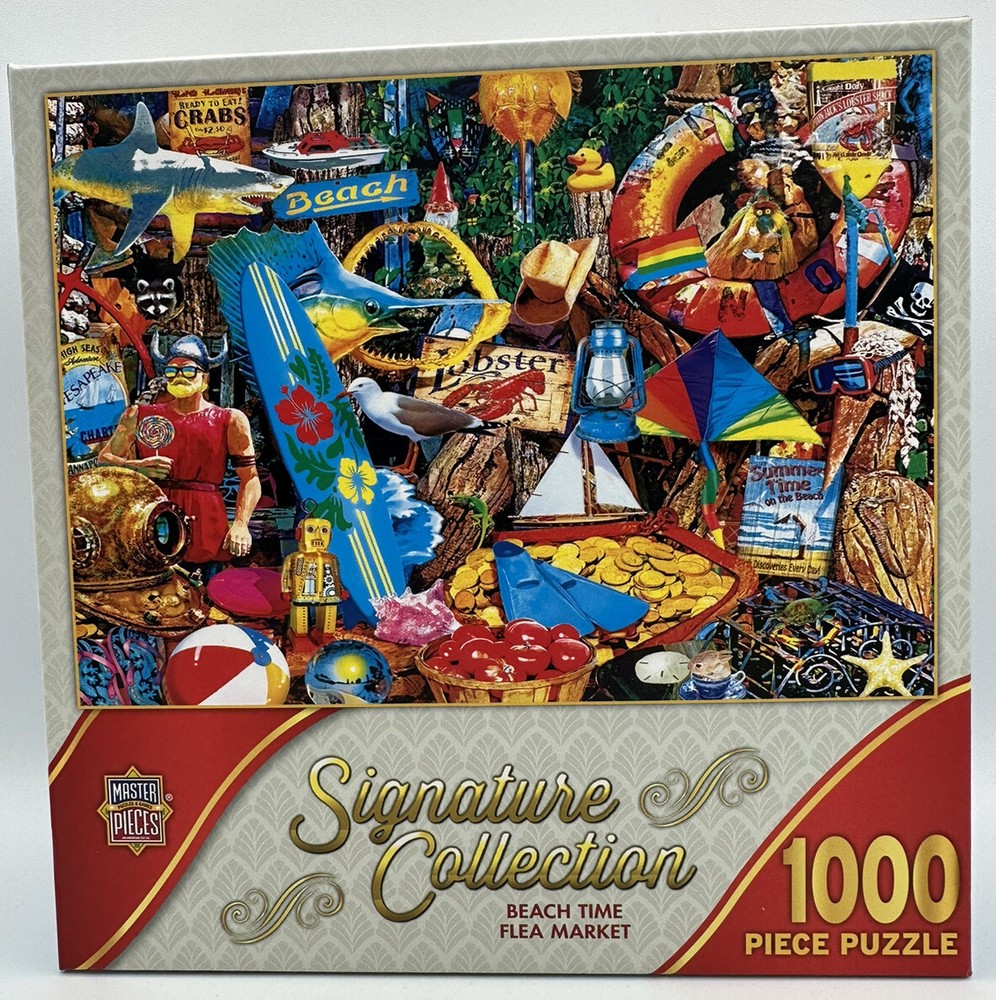 Signature Collection SeriesIV 1,000 Piece Puzzle “Beach Time Flea Market”