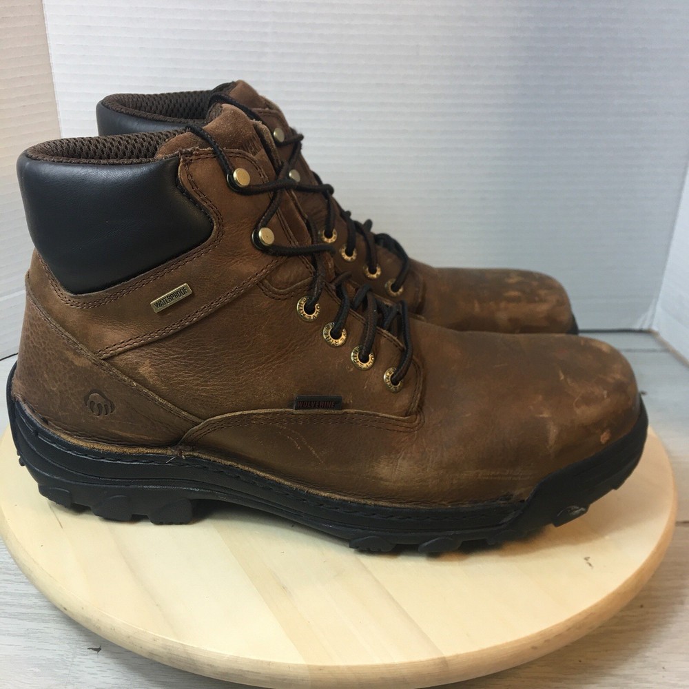 Wolverine Men's Brown Leather Steel Toe Work Boots Size 13M ASTM F2413-18 NWT