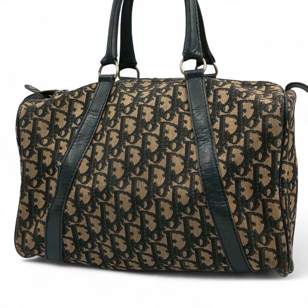 Dior Boston Back Trotter Classic Leather Carryall Bag