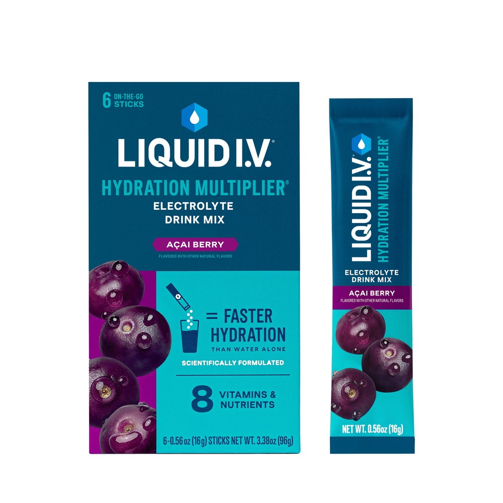 Liquid I.V. Hydration Multiplier Electrolyte Powder Pack of 6