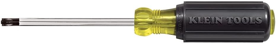 Klein Tools 7314 #1 Combo-Tip Driver, 4-Inch Fixed Blade, Combo Tip, Black