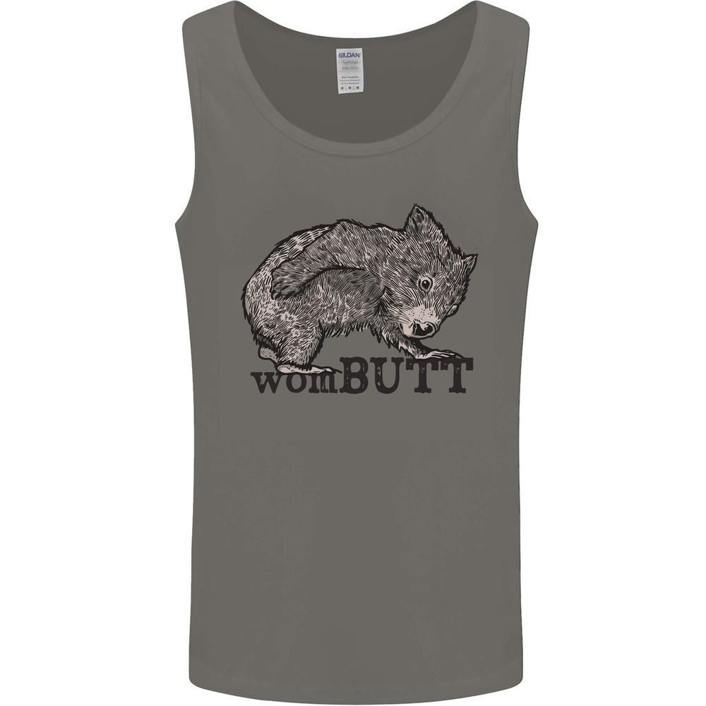 Wombutt Funny Wombat Mens Vest Tank Top