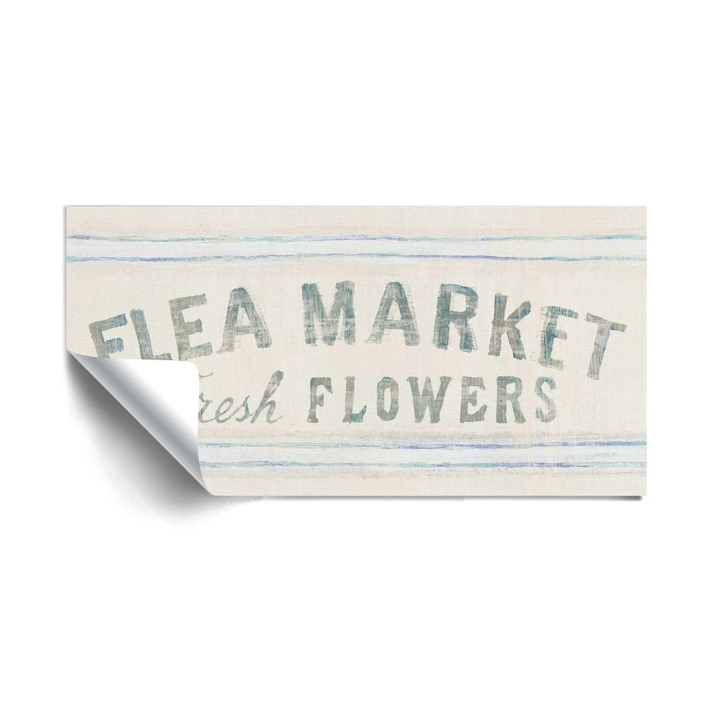 ArtWall Floursack Florals XII crop Removable Wall Art Mural