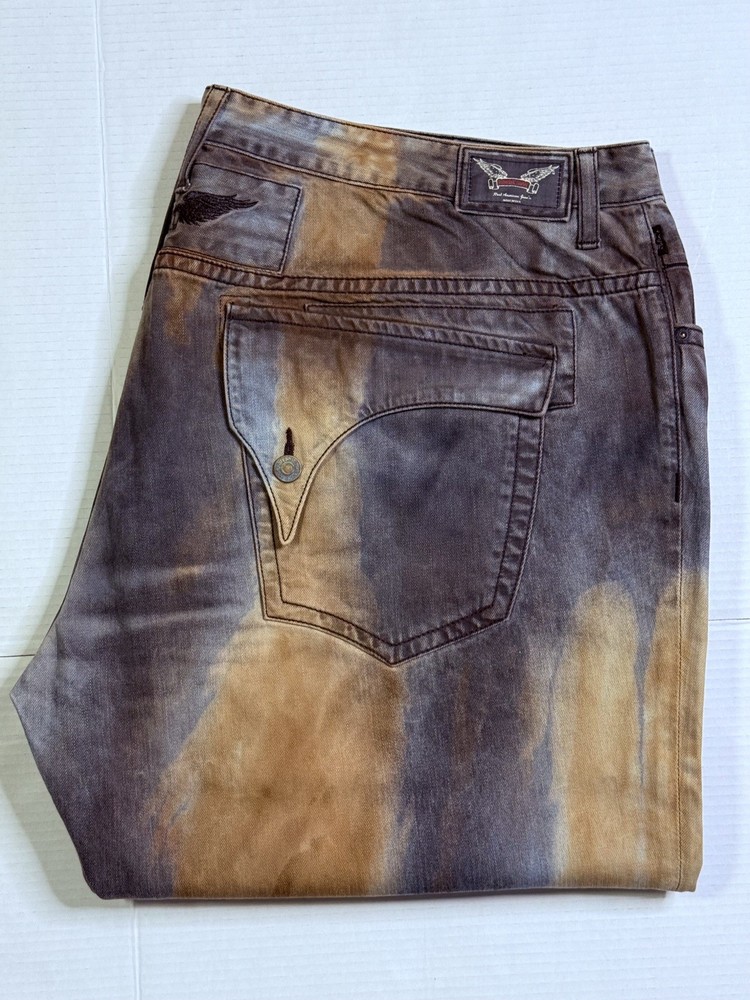 New Men’s Robin’s Jean Size 52 Style #D5696LFXX LONG FLAP Dye Brown