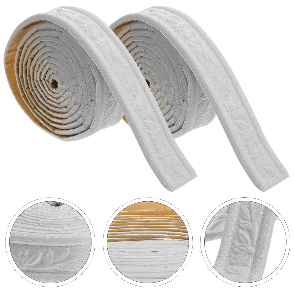 2 Roll Edge Waistline Sticker TV Background Decoration Wall Child Office