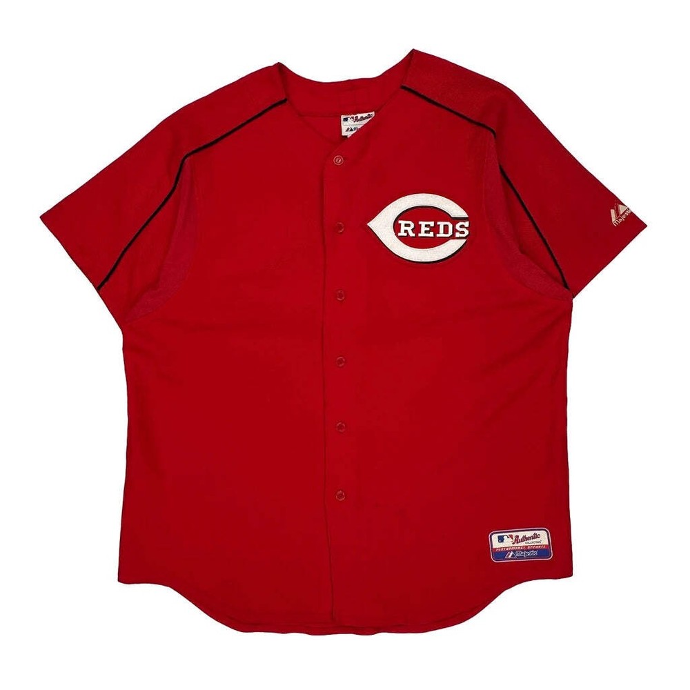 Cincinnati Reds Majestic Mlb Football Jersey - 2XL Red Polyester