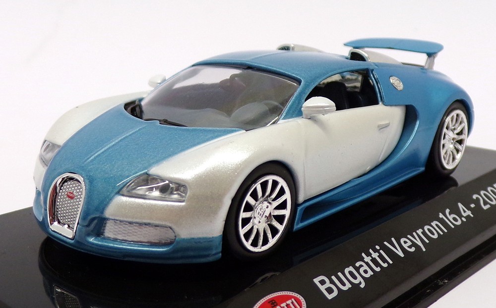 1/43 Altaya Bugatti Veyron 16.4 2005 Blue Grey Diecast Model AL12319K