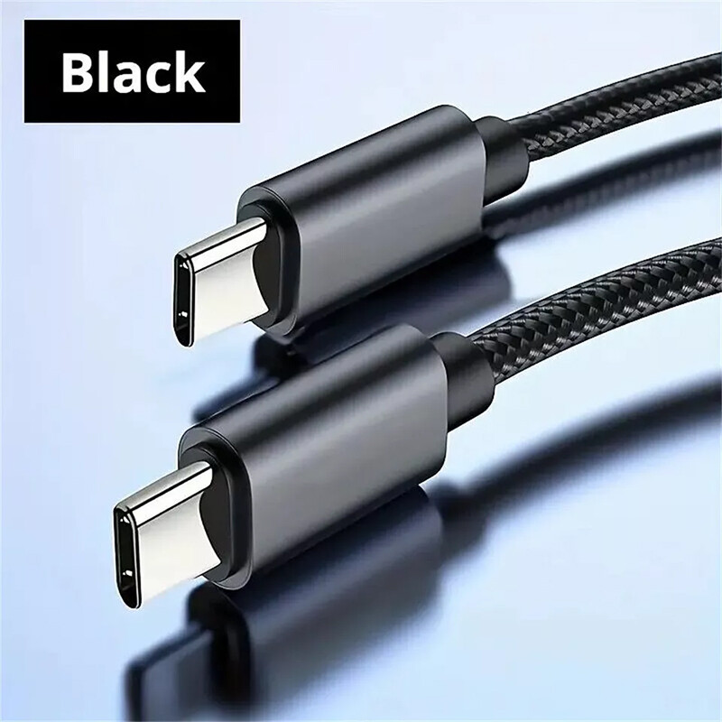 2024 NEW Braided  C-TYPE-C (BLACK) Charging Data SYNC Charger Cable Cord