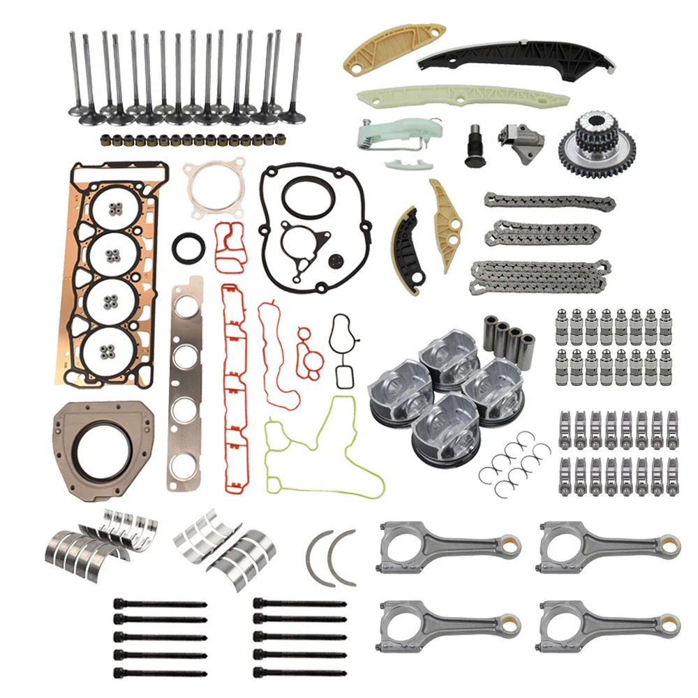 Fits for Audi A3 A4 VW Golf Jetta 2.0 Engine Overhaul Rebuild Pistons & Rods Kit