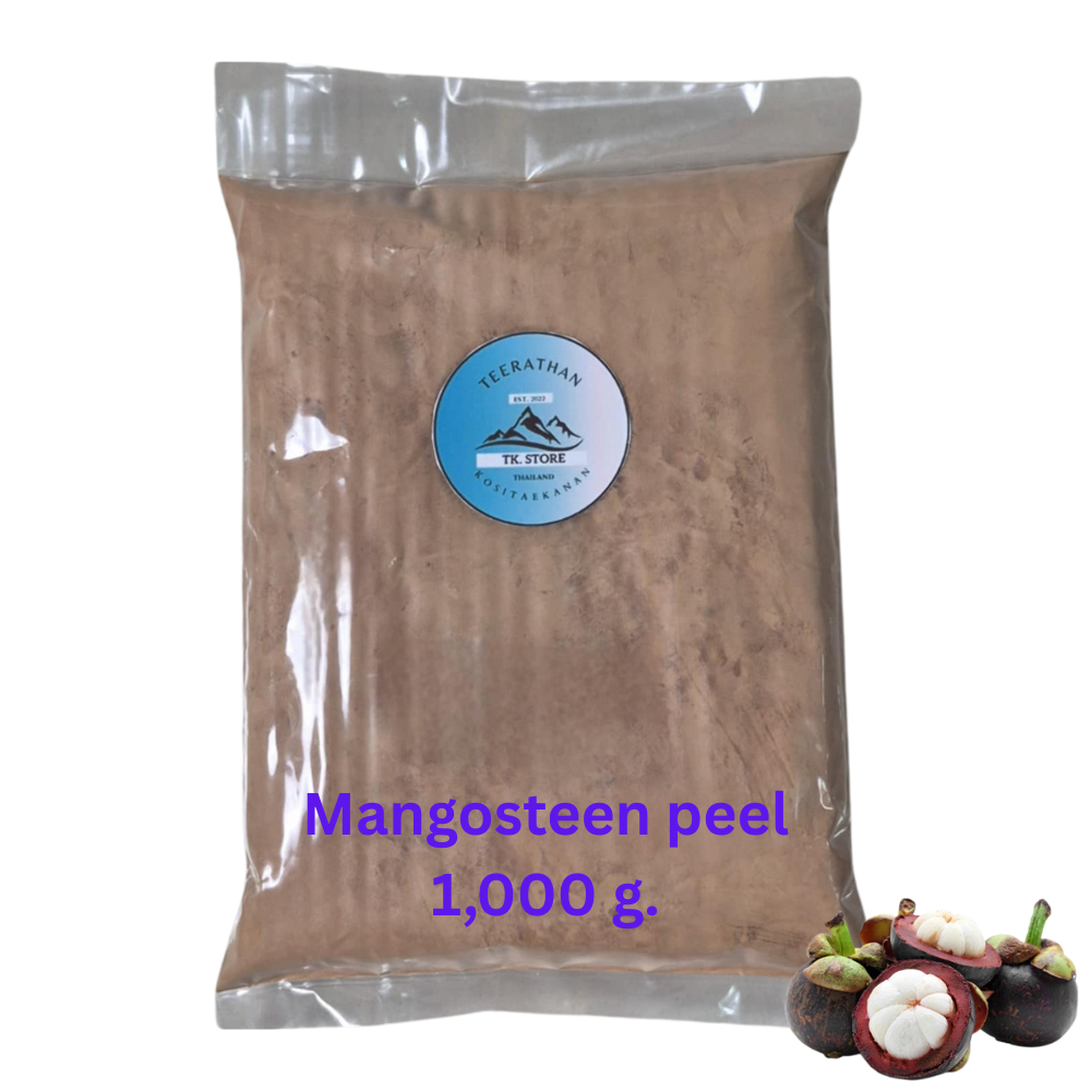 Mangosteen peel, powder, size 1,000 g. pure thailand