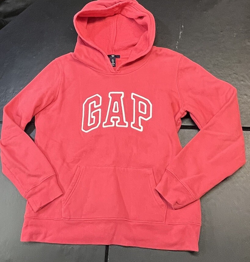 Gap Women's Medium Pink Logo Lightweight Hoodie for Outdoor Casual Wear