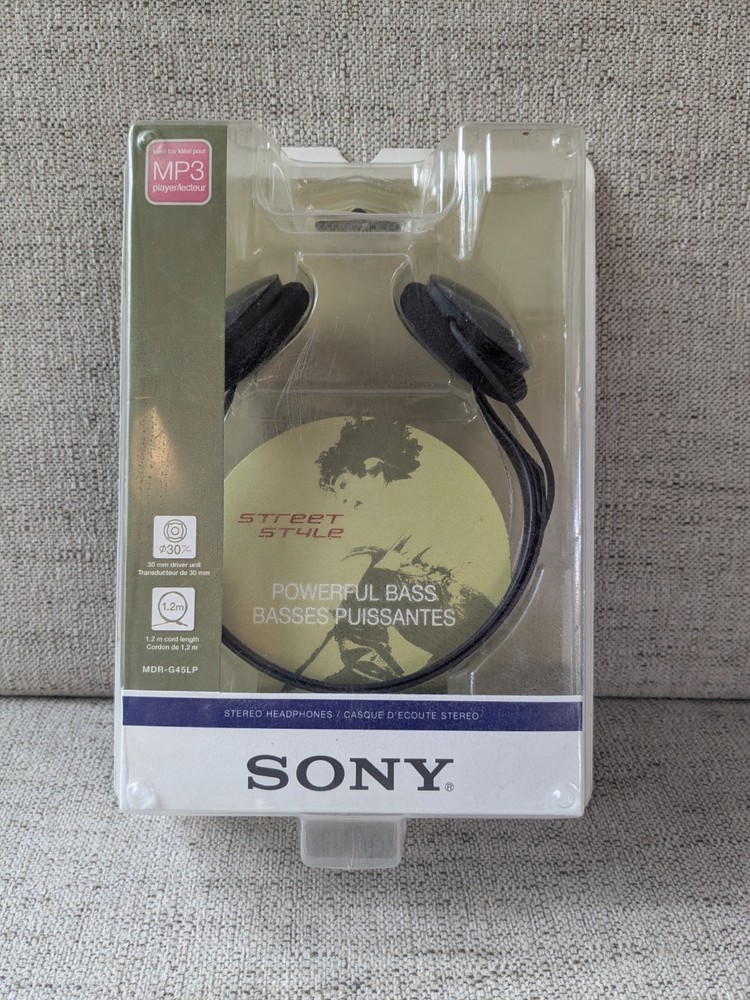 Sony MDR-G45LP Black Wired Neckband Headphones for Street Style