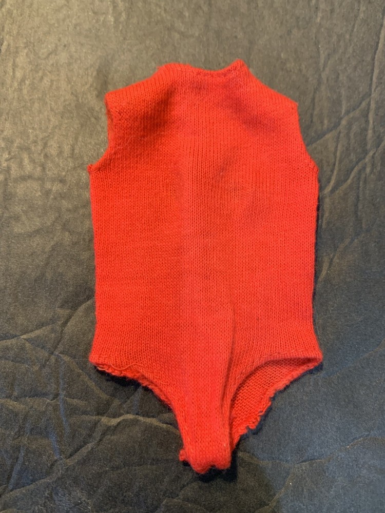 Vintage Barbie #954 Career Girl Red Cotton Bodysuit