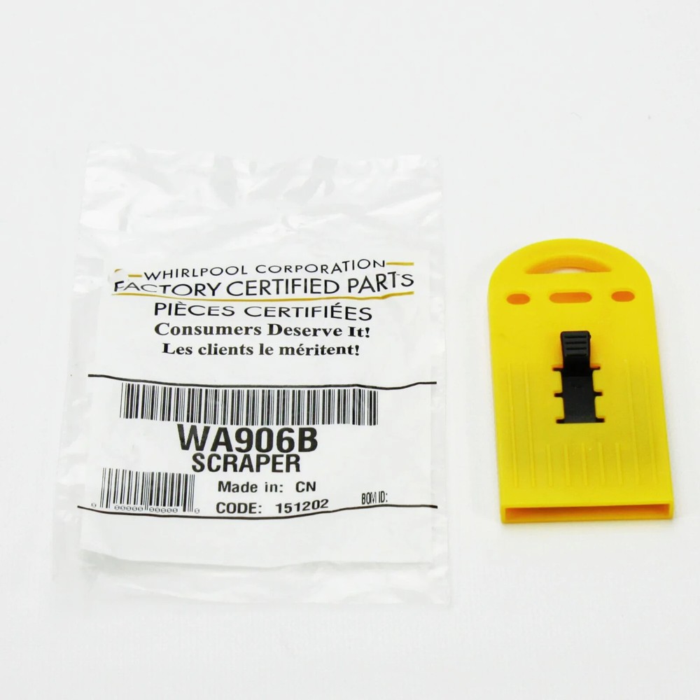 Whirlpool WA906B Genuine Glass Cooktop Scraper for Stove Cleaning