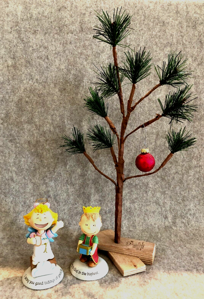 Peanuts Gallery 2012 Nativity Sally & Linus & Charlie Brown Christmas Tree