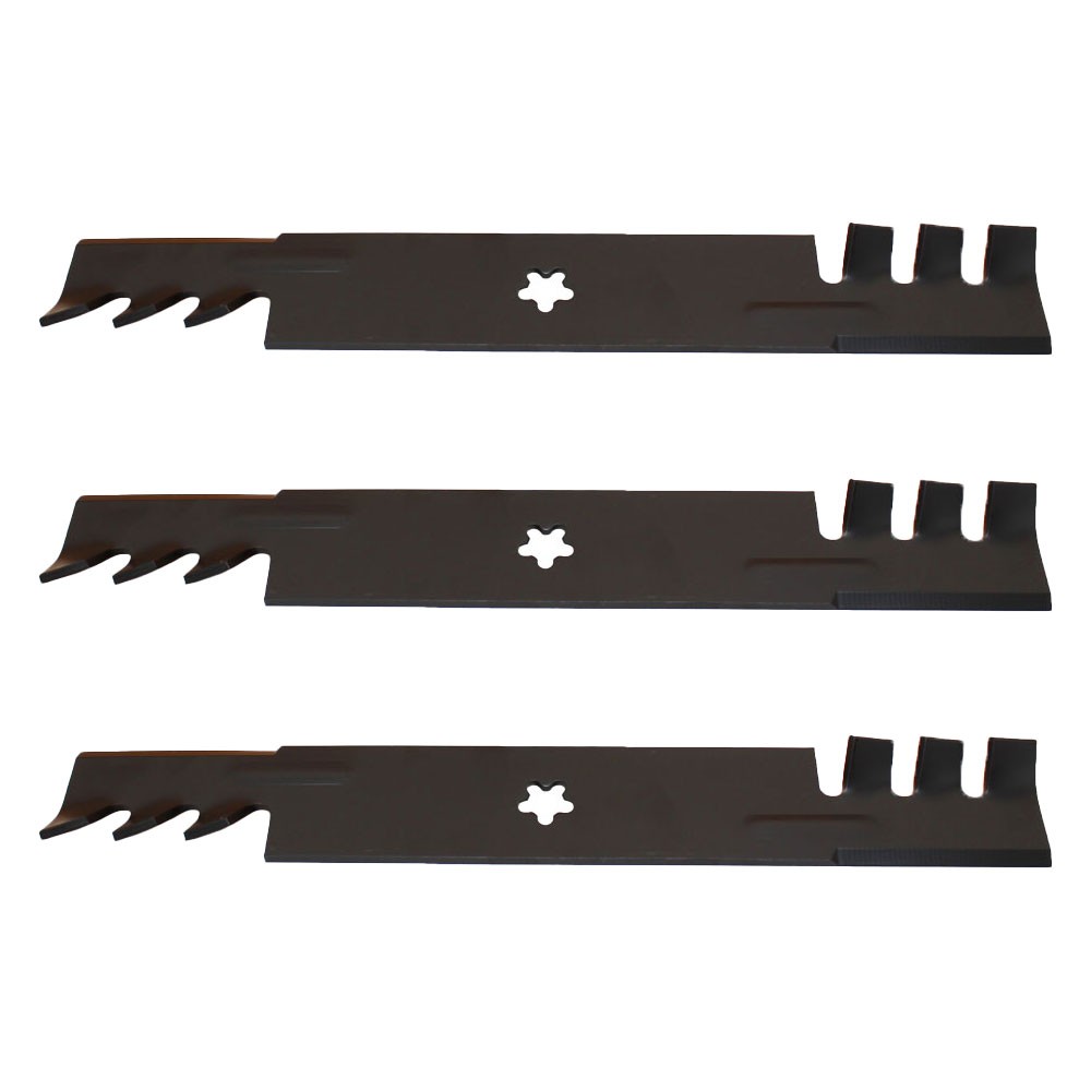 3 Dixon Ultra Mulching Blades - Toothed Design for Superior Cut