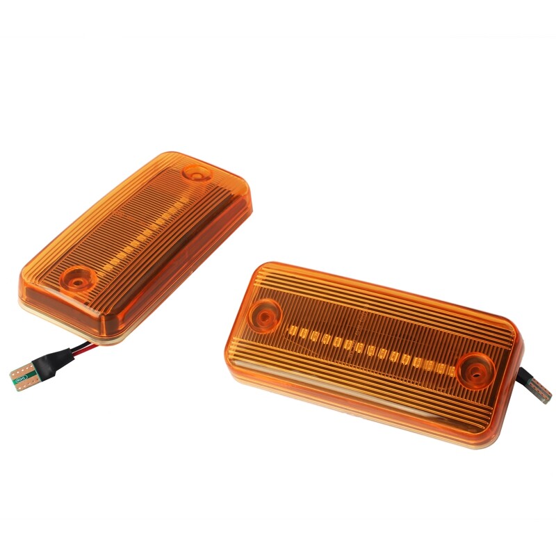 Yellow Clear LED Turn Signal Side Marker Light For Iveco Stralis 2002-2024 KC1