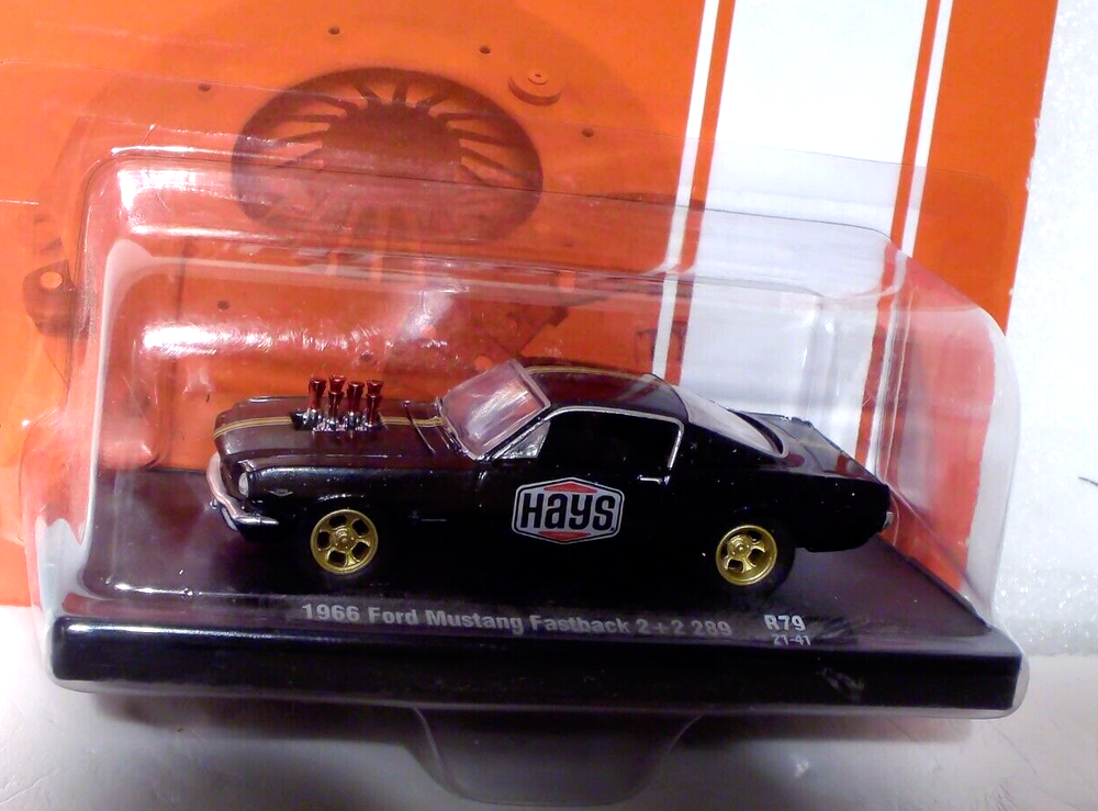 M2 Machines Hays 1966 Ford Mustang Fastback 2+2 289 1:64 Diecast
