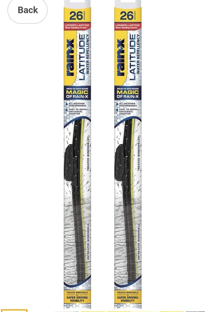 Rain-X 2 in 1 Latitude Water Repellent Car Wiper Blades 26