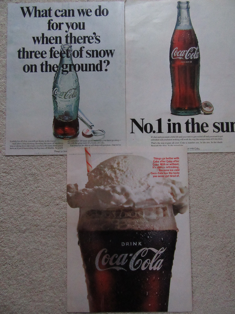 Coke Advertising, Coca-Cola Soda, No. 1 in the Sun, Coke Float