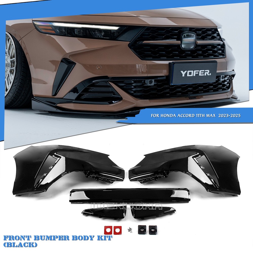 White Front Bumper Cover Kit For Honda Accord 2023-2025 2024 YOFER NI