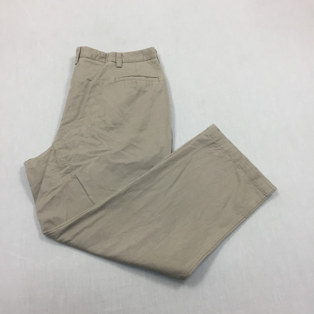 Dockers Chino Trousers Cotton Pants Straight Fit Mens Size 42W 32L Beige