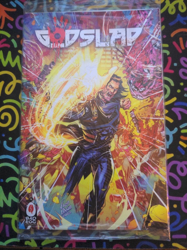 God Slap #4 Cover C Variant | Factory Sealed | MoistCr1TiKaL | Rare & Mint!