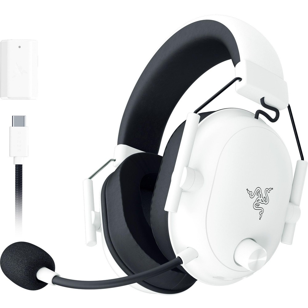 Razer BlackShark V2 HyperSpeed Wireless Gaming Headset - White - Directional Mic