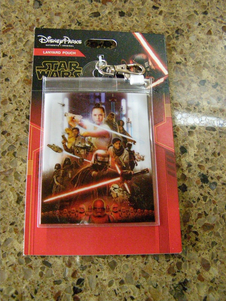 Disney Parks Star Wars Lanyard Pouch Rise of Skywalker WDW Pin Trading - NEW