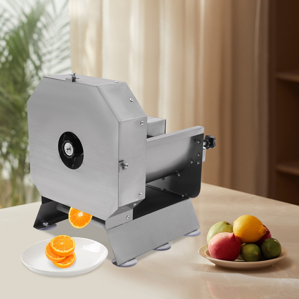 100-220V Electric Food Slicer for Fruits & Vegetables Adjustable 0-0.5in Thickness