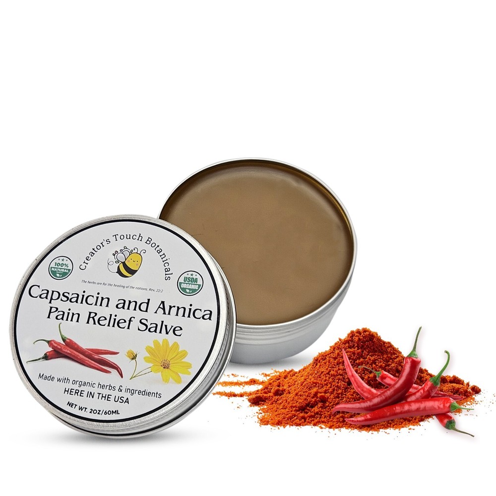 Extra Strength Capsaicin Arnica Salve 4oz – Cayenne Pain Relief Balm – Muscle, B