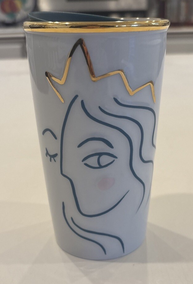 Starbucks 2017 Anniversary Collection Siren Mermaid Crown White Tumbler Mug Cup