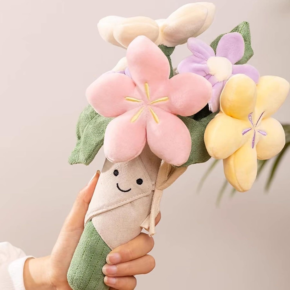 Plush Toy Bouquet of Flowers Toy Girls Birthday Gifts Doll New