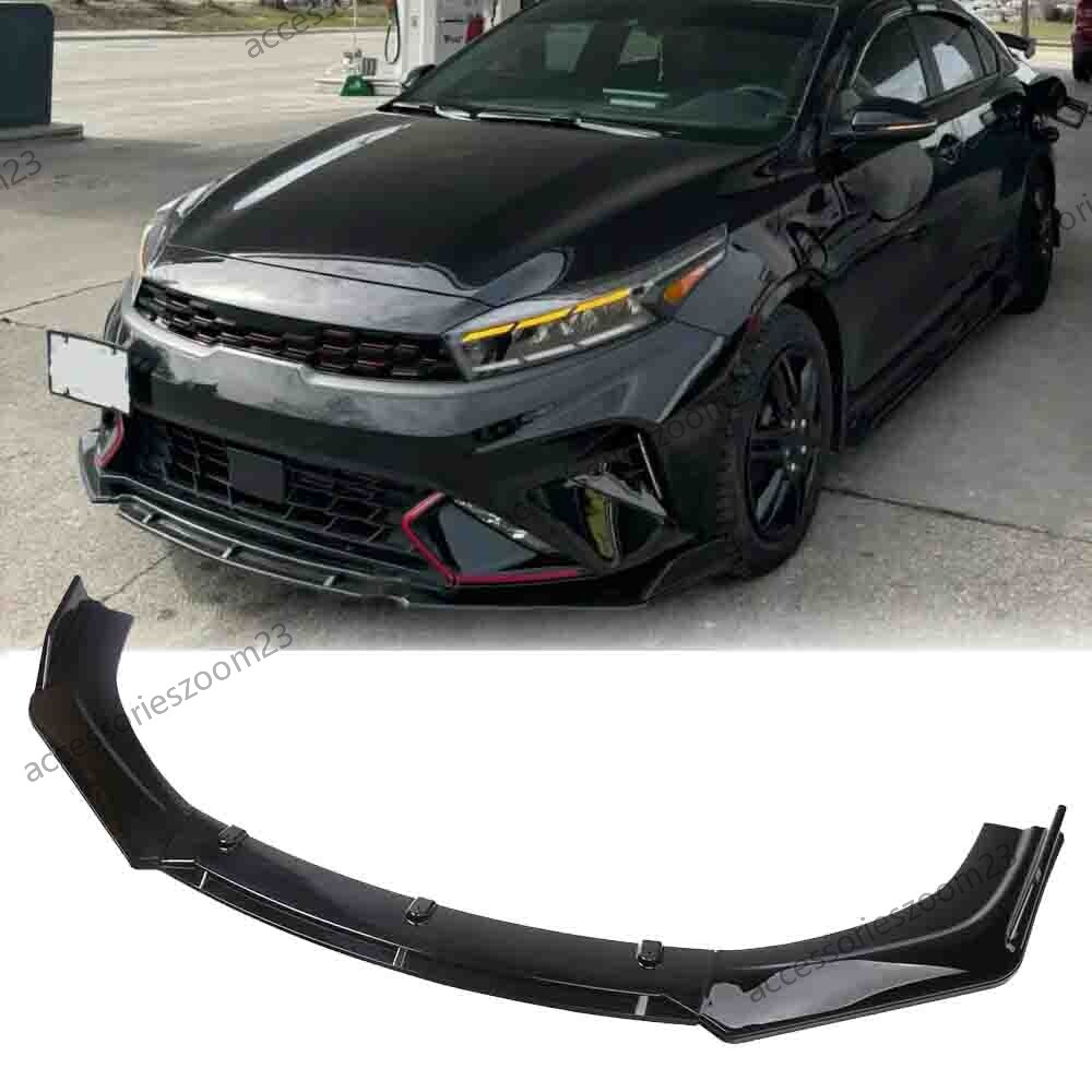 For Kia Forte GT Line 2000-2023 Front Bumper Lip Spoiler Splitter Body Kit ABS