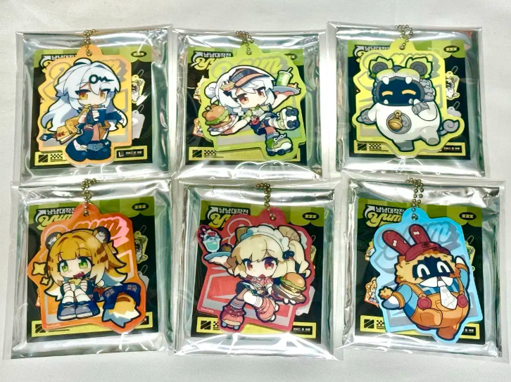 Zenless Zone Zero X Frank Burger Delicous Yum COLLAB SD Keyring 6 Type Set