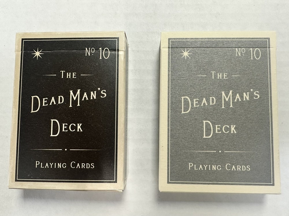 Dead Mans Deck V1 & V2 Playing Cards with Bullet Hole and Shot Design