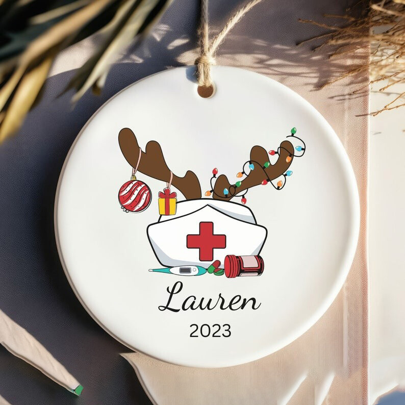 Personalized Nurse Christmas Ornament, Nurse Christmas Gift, Nurse Graduate, ...