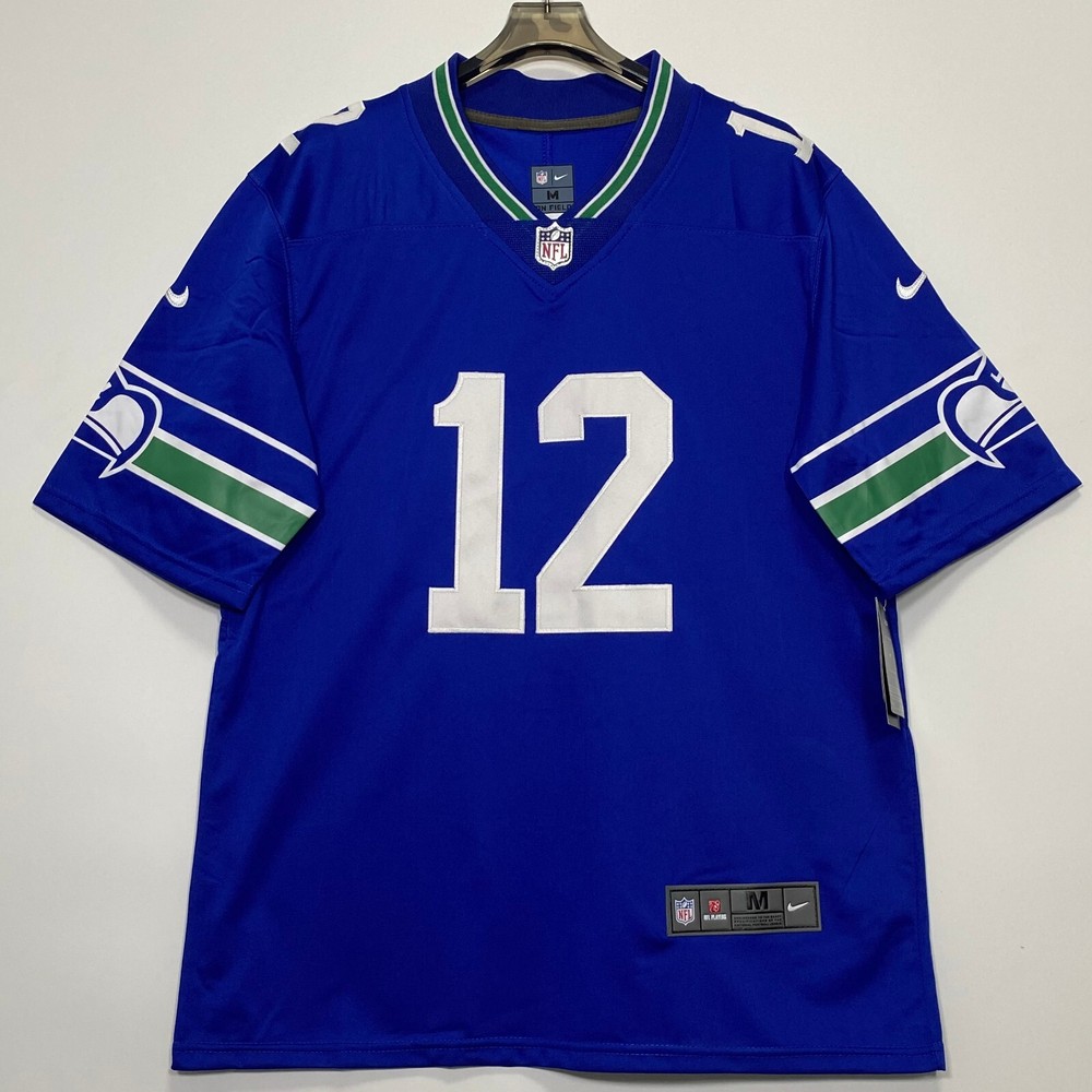 NO 12. 12th Fan Seahawks Limited Jersey Football Jersey Adults New Sewn S-4XL